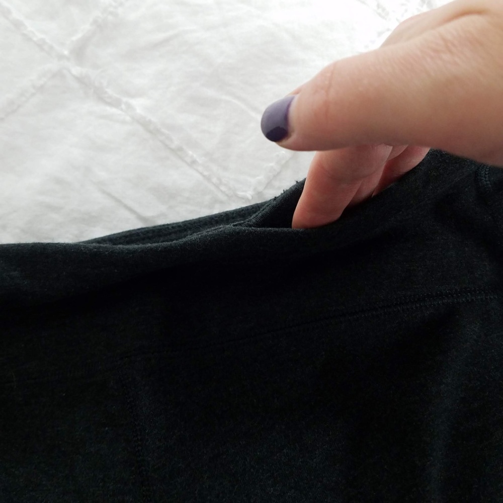 Gap Fit Size Small Crop Leggings Yoga Pants Gray - Picture 6 of 8
